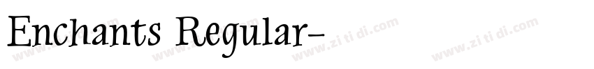 Enchants Regular字体转换